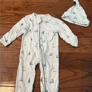 Golf-Themed Kids Footie Pajamas